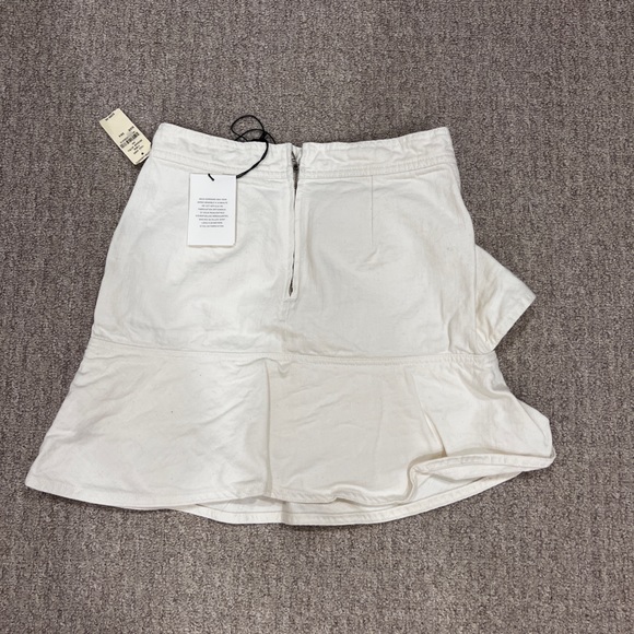 Isabel marant white denim coati skirt 34 - Picture 4 of 5